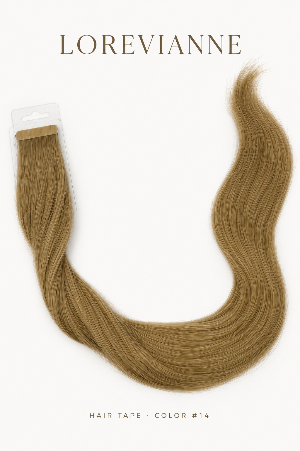 5c6faad8-c9d3-43a6-8cd7-f51a084e3976 Remy Human Hair Tape-In Extensions – 24 Inch | 20 pcs | 50 g | Color #14 - Image 1