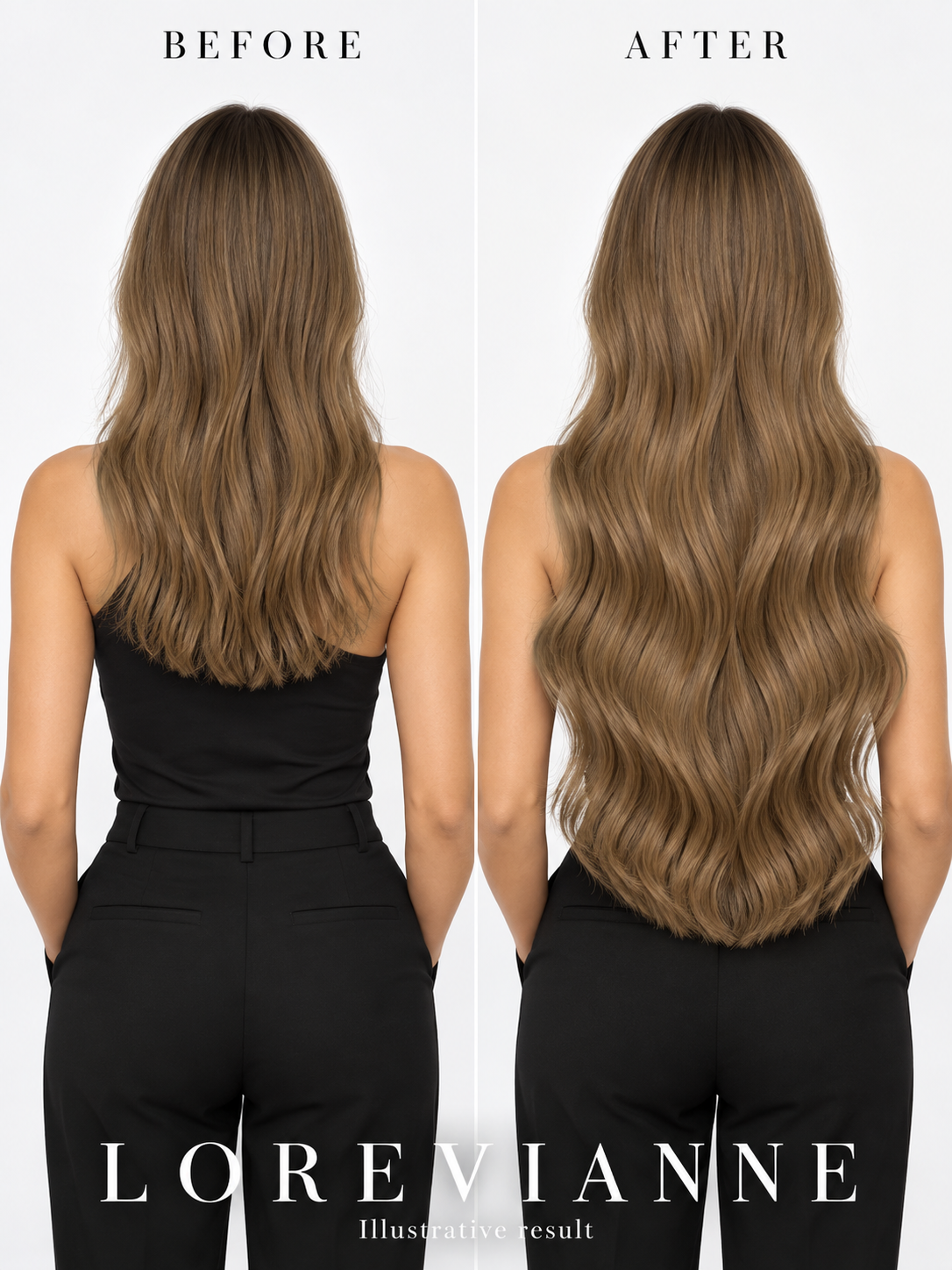 cb7b31a3-85d4-4d66-a273-99ad3a9a5e7e Remy Human Hair Clip-In Extensions – 24 Inch | 4 Pieces | 200 g | Color #8 - Image 1